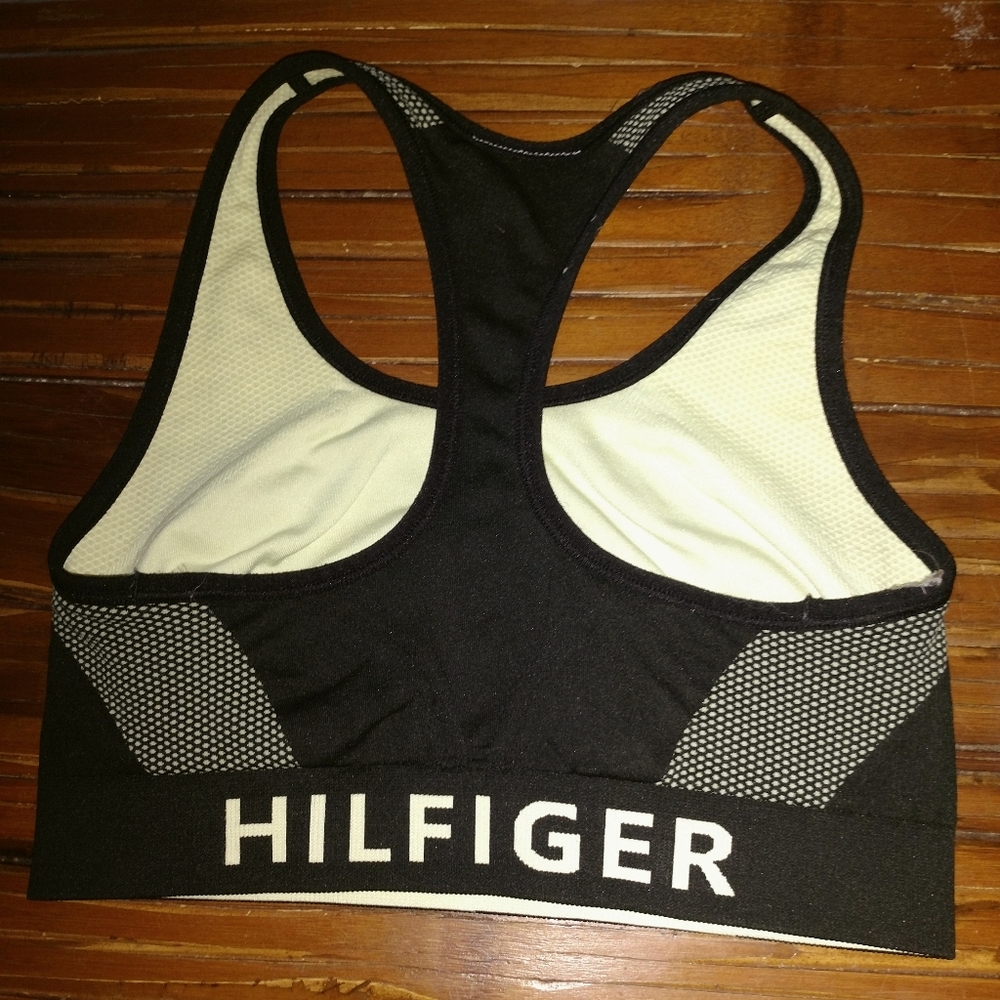 Tommy Hilfiger reversible sport bra black & yellow